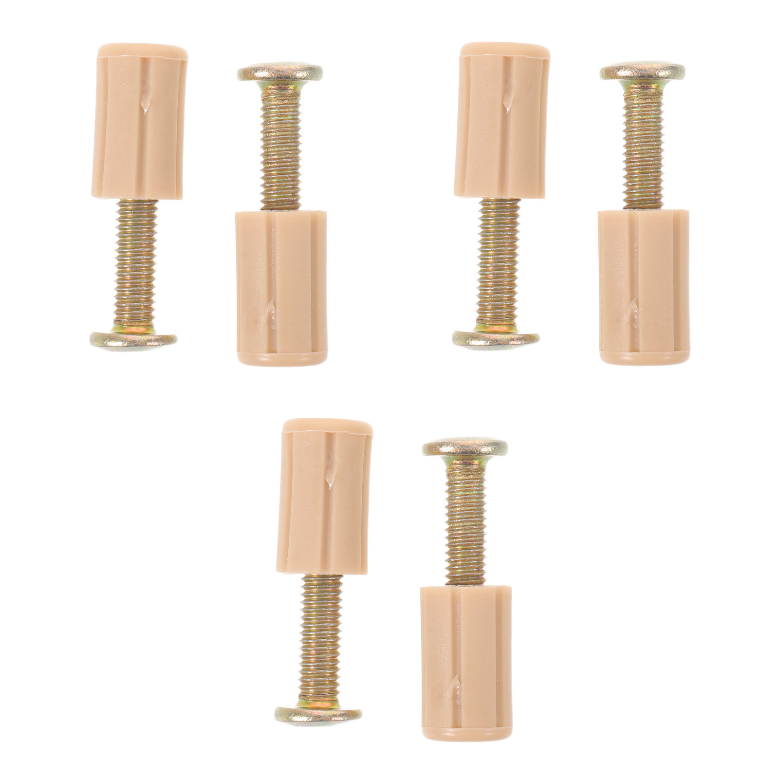 Furniture And Hardware - ชุด 6 ชิ้น อุปกรณ์ยึดฐานเตียงเด็ก อะไหล่เปลี่ยนสำหรับฐานที่นอนเด็ก พร้อมปลอกพลาสติก