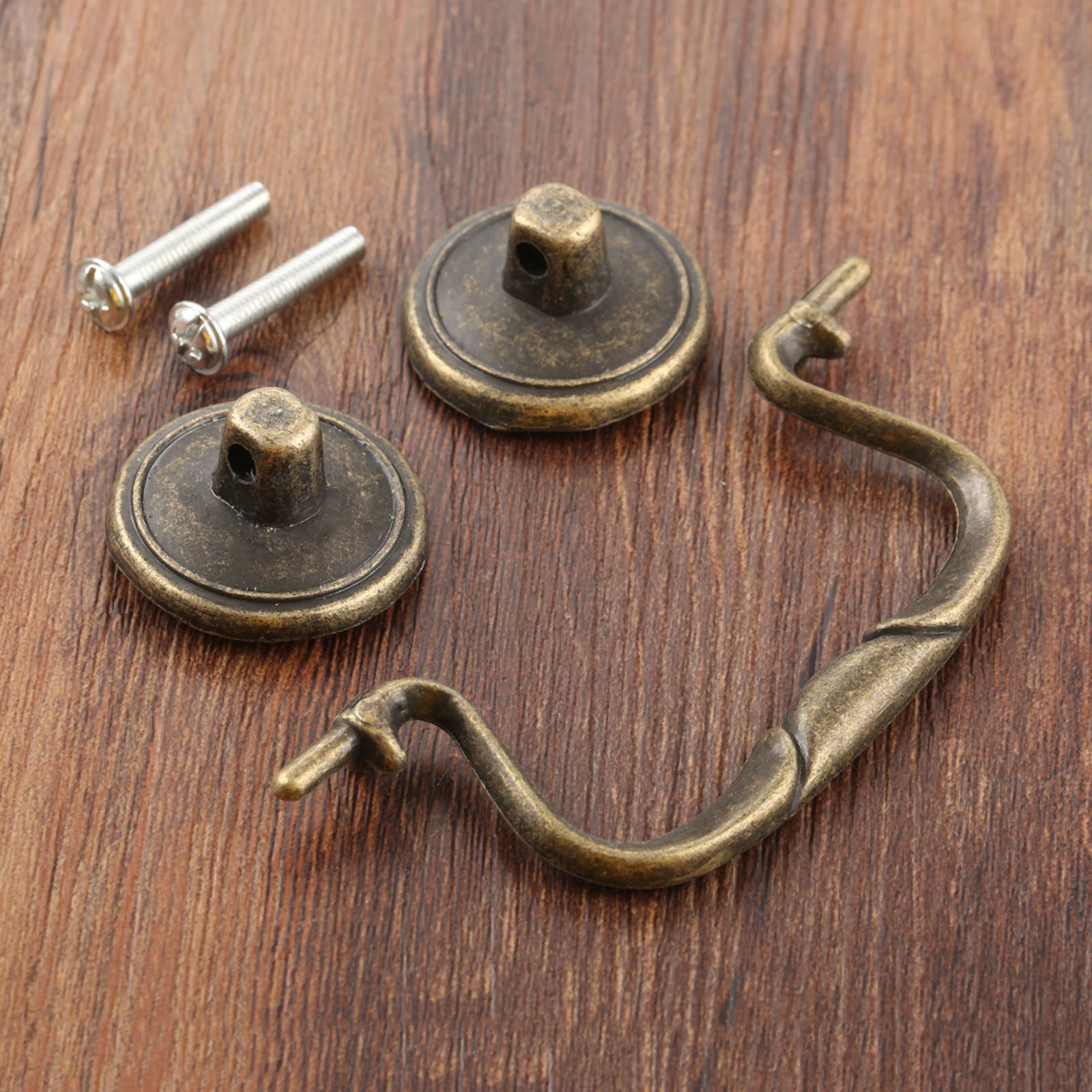 Furniture Hardware Shop - 1 ชิ้น วินเทจ พลาสติก ด้ามจับแบบดึง พร้อมสกรู