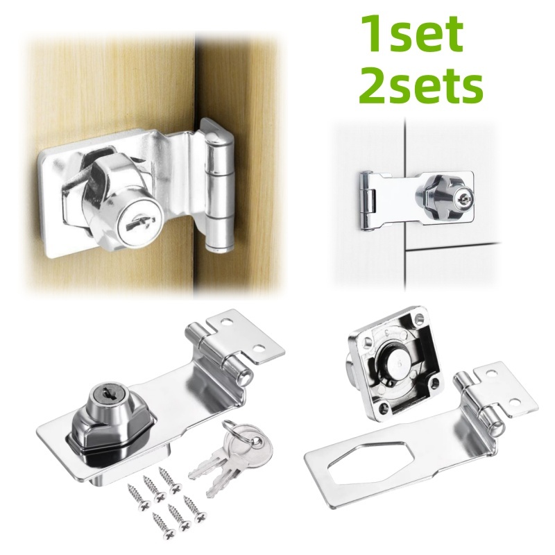 Furniture Hardware Suppliers - 1/2 ชุดล็อคความปลอดภัยเฟอร์นิเจอร์สไตล์ลูกบิด เหมาะสําหรับตู้ ล็อคลิ้นชัก อุปกรณ์ฮาร์ดแวร์พร้อมกุญแจและสกรู