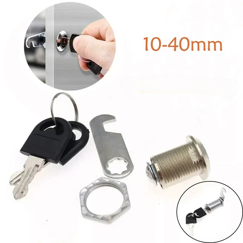 Furniture Hardware In China - 10/16/20/25/30/35/40mm Cam Lock ล็อคกล่องจดหมายแฟ้มตู้โต๊ะ Locker 2