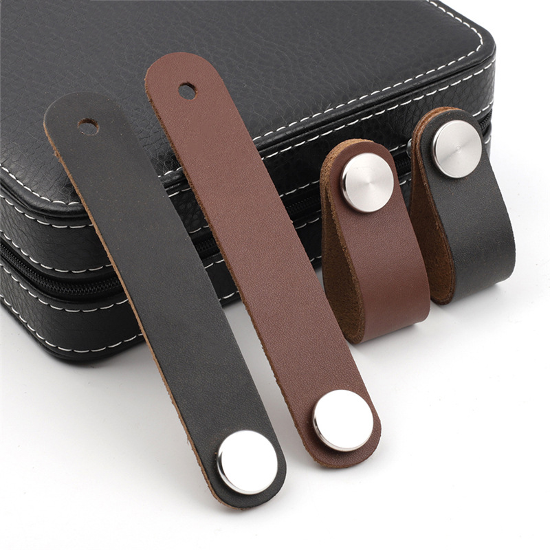Furniture Hardware In China - หนังลูกบิดตู้ตู้เสื้อผ้าเฟอร์นิเจอร์ประตูดึงกระเป๋าเดินทางฮาร์ดแวร์ลิ้นชักโต๊ะเครื่องแป้งรองเท้าตู้ลูกบิดอุปกรณ์เสริม