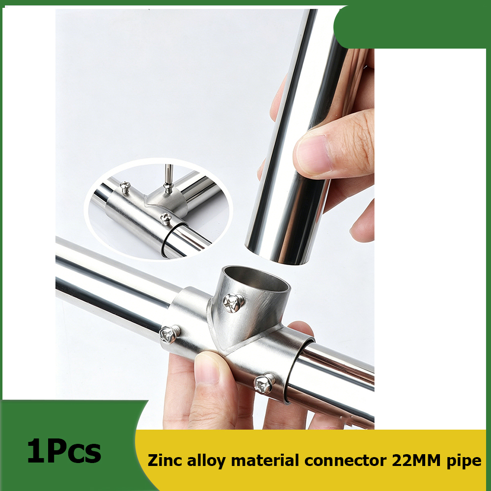 Furniture Hardware Material - 1 ชิ้น ข้อต่อวัสดุโลหะผสมสังกะสีแบบใหม่ เหมาะสำหรับข้อต่อท่อขนาด 22 มม.