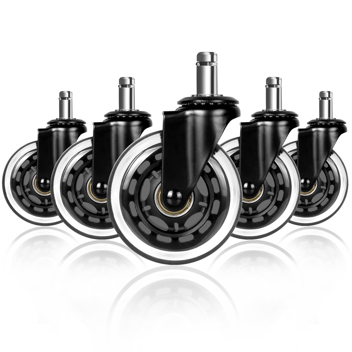 Office Furniture Hardware - ล้อเลื่อนแบบเงียบ 5 ชิ้น รับน้ำหนักได้ 50 กก.