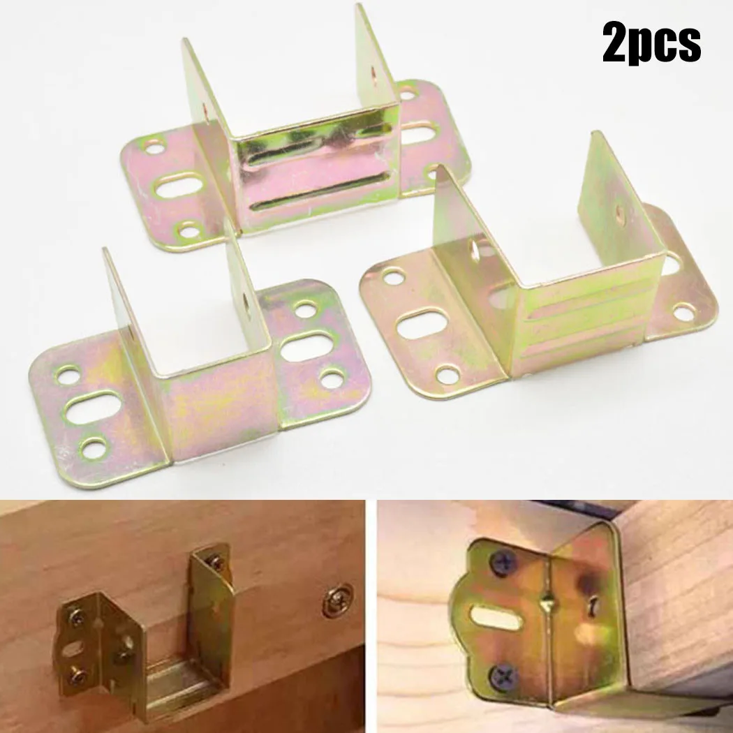 2pcs U รูปโลหะวงเล็บเตียงเตียง - Furniture Hardware Suppliers บทวิจารณ์และราคา
