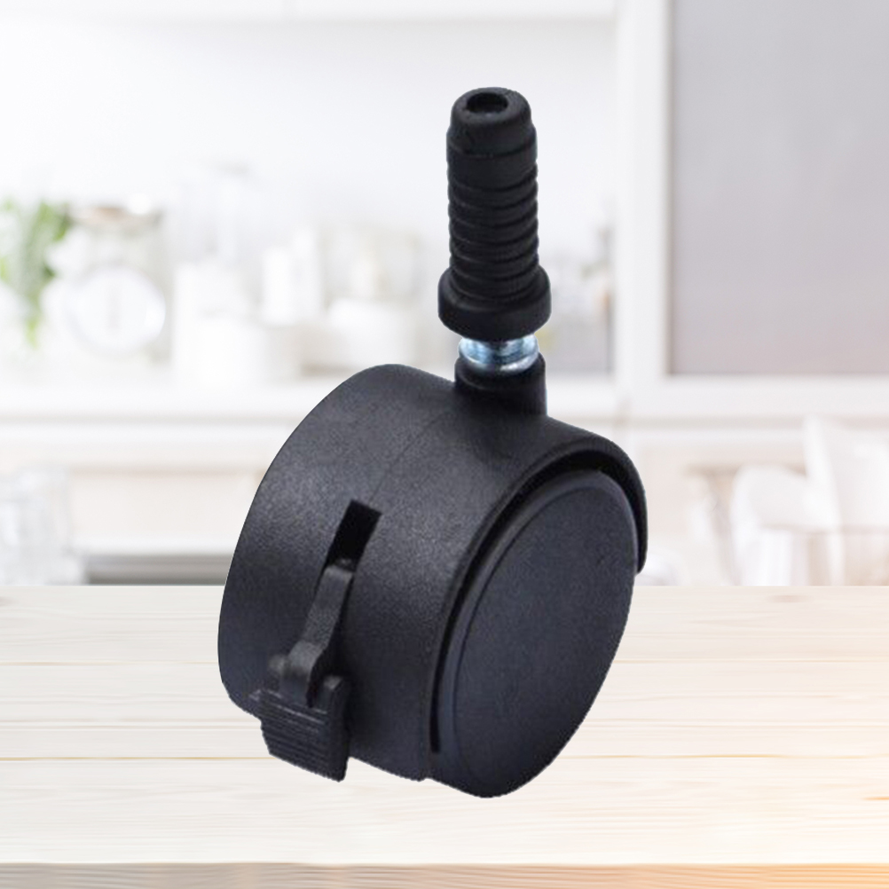4 ชิ้นล้อหมุนล้อสีดําล้อหมุนล้ - Office Furniture Hardware บทวิจารณ์และราคา