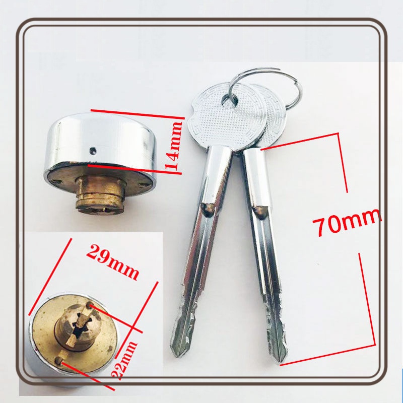 ปลอดภัยล็อค Core Cross Key ฉุก - Furniture Hardware Suppliers บทวิจารณ์และราคา