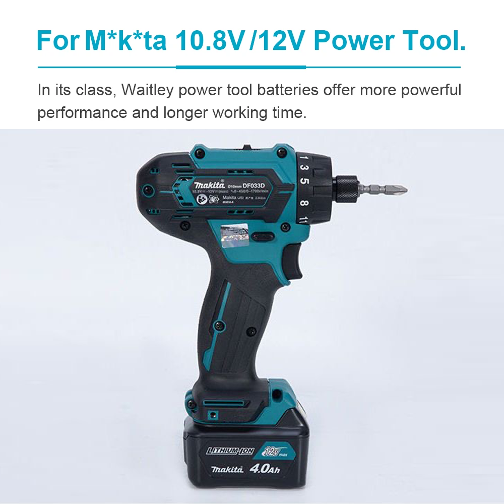 12V 4A ชาร์จใหม่ได้เปลี่ยนแบตเ - Makita Drill Hp1640 บทวิจารณ์และราคา