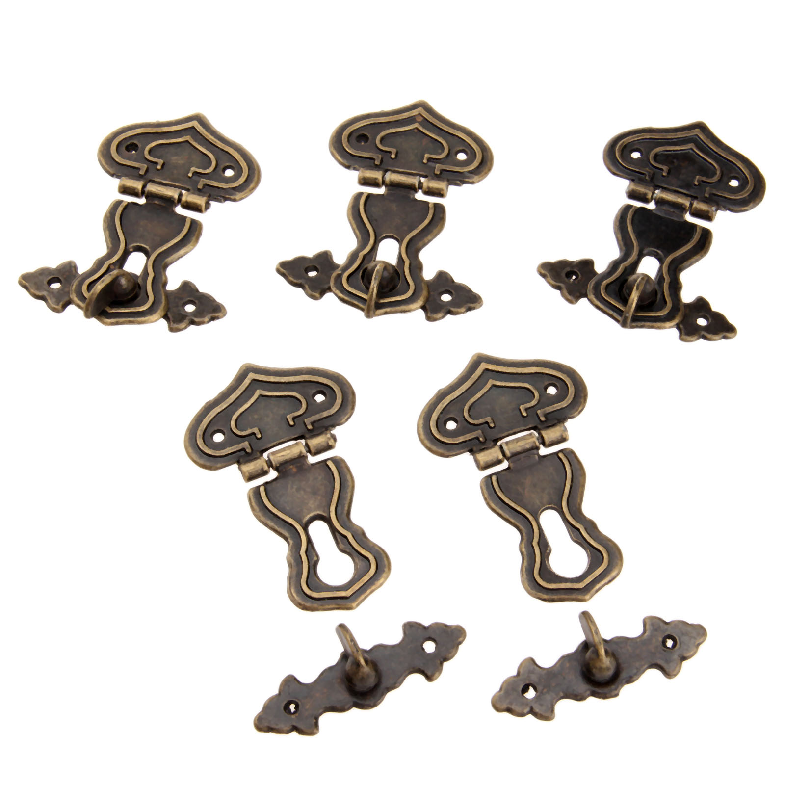 5Pcs 63X47มม.โบราณล็อคโลหะตกแต - Furniture Hardware Suppliers บทวิจารณ์และราคา