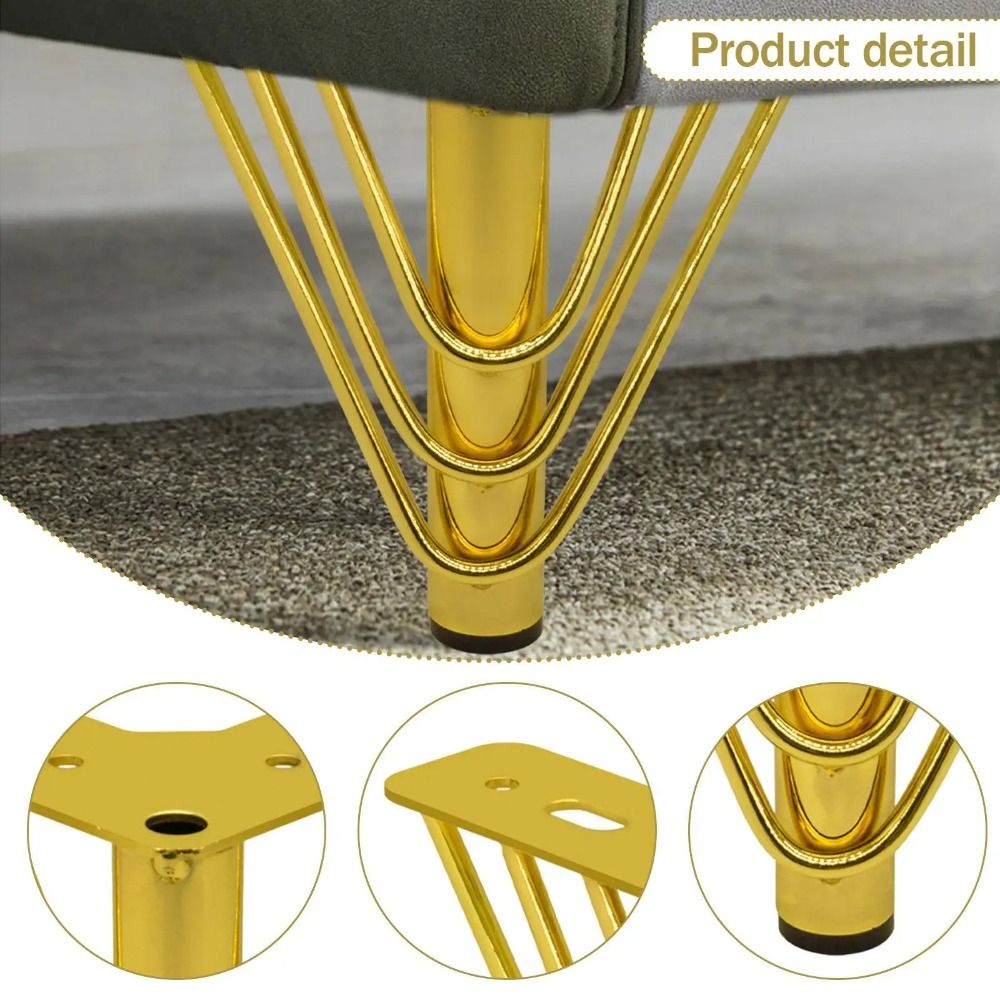 ขาเฟอร์นิเจอร์สีทอง ดีไซน์หนา  - Furniture Hardware Material บทวิจารณ์และราคา