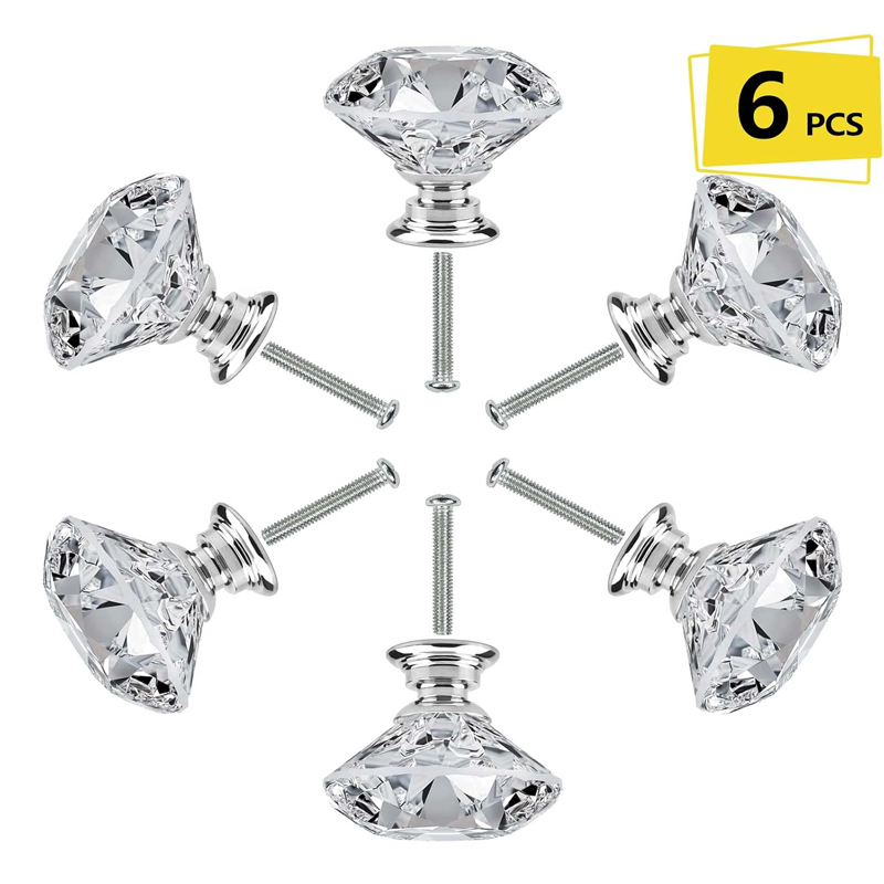ลูกบิดตู้ 6 ชิ้น พร้อมสกรู ขนา - Furniture Hardware Suppliers บทวิจารณ์และราคา
