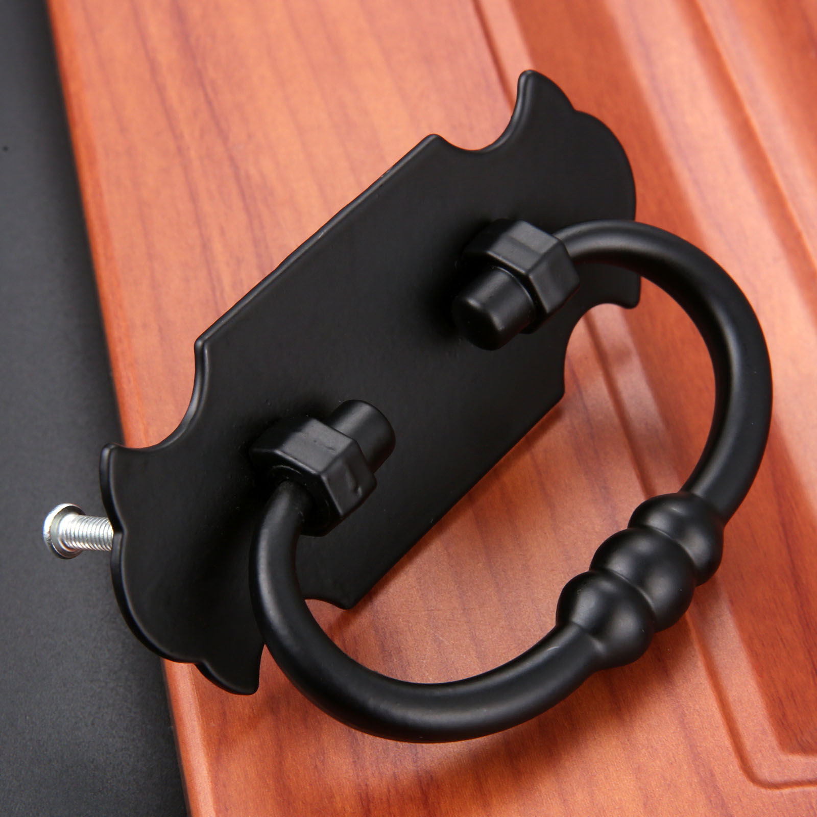 1Pc 88*56Mm สีดำ Handle สังกะส - Office Furniture Hardware บทวิจารณ์และราคา
