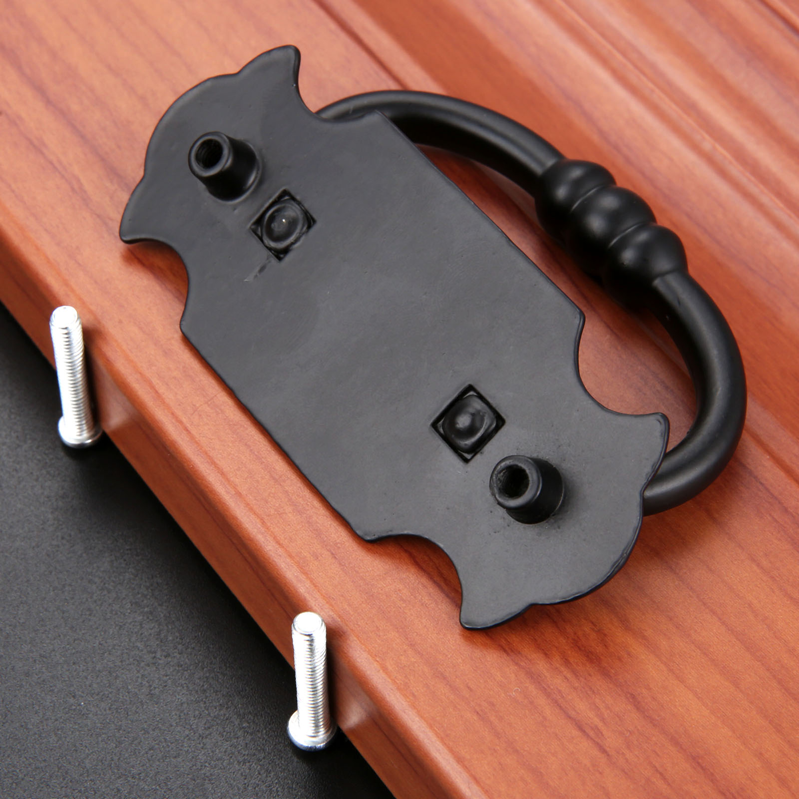 1Pc 88*56Mm สีดำ Handle สังกะส - Office Furniture Hardware บทวิจารณ์และราคา